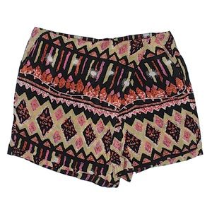 Tolani Silk Patterned Shorts